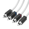 RCA Marine Grade Tinned 100% Copper OFC 25 Feet / 4 Channel - WHITE