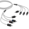 RCA Marine Grade Tinned 100% Copper OFC 6 Feet / 4 Channel - WHITE