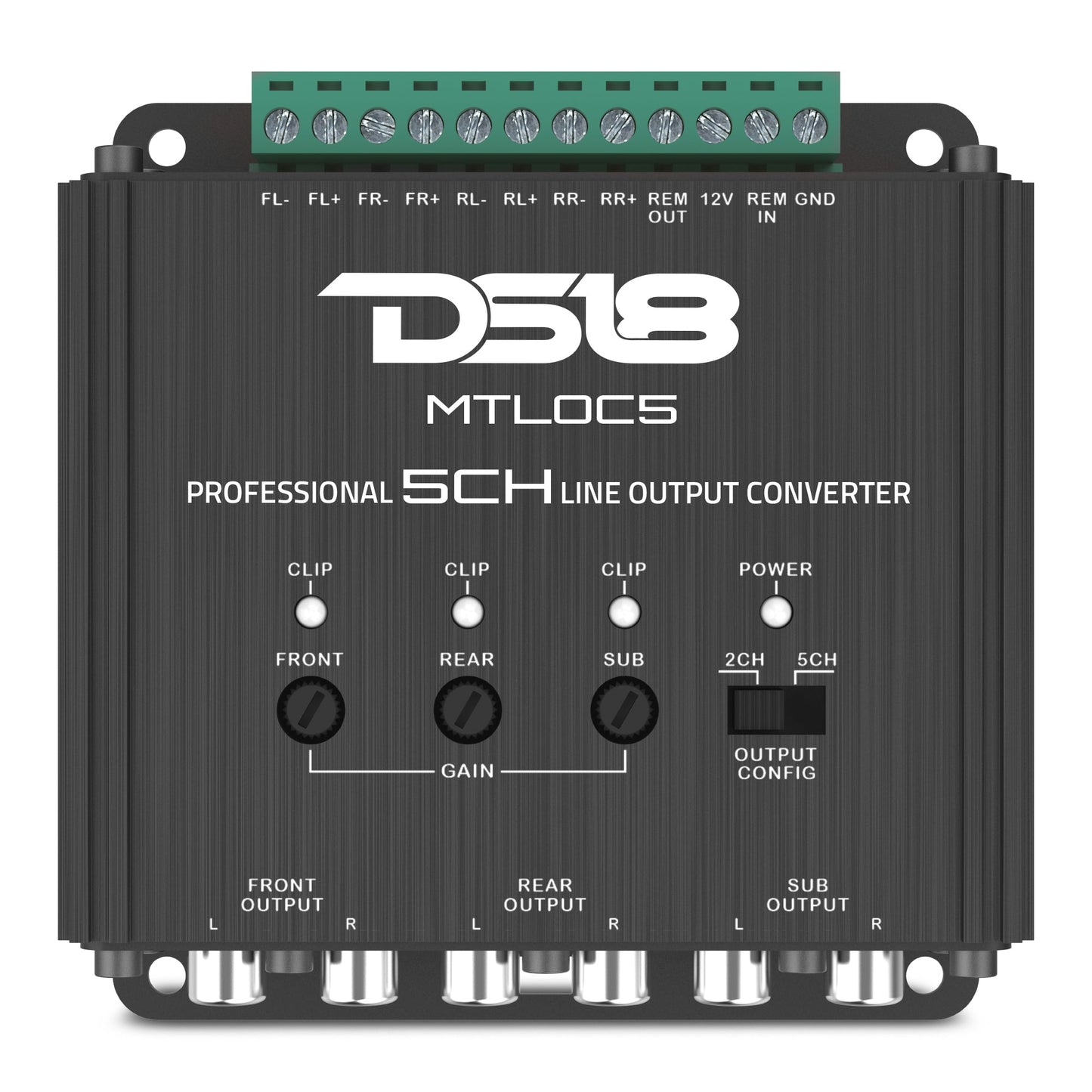 5-Channel High-to-Low Level Line Output Converter with Remote Turn-On