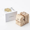 Modern Wooden Hippo Decor – Interactive Puzzle & Art Piece
