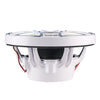 8” Marine Coaxial Speaker With Kevlar Cone, Bullet Tweeter, Neodymium Magnet, and Digital LED Lights | 200W RMS 4-Ohm