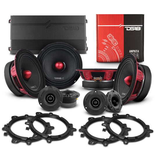 PRO Audio 6.5" Midrange Kit with Super Bullet Tweeters