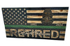 Custom Wooden Concealment American Flag with RFID Lock and Personalized Engraving
