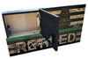 Custom Wooden Concealment American Flag with RFID Lock and Personalized Engraving