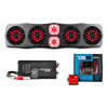 CAN-AM Soundbar With Amplifier and Installation Kit - Loaded with 4x 6.5