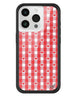 Gingham Hearts | Red iPhone Case