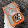 Luxury Magnetic Shockproof Phone Case For iPhone 16 17 15 14 13 12 11 Pro Max Funda For Magsafe Stand Glass Lens Protector Cover