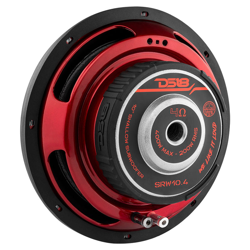 Blaupunkt 10" Shallow Mount Subwoofer – Single Voice Coil 4 Ohm, 300W RMS, 10 Inch Bass