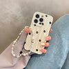 Black Flowers 3D Wave Pattern Phone Case