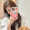 Sweet Strawberry Telescopic Bracket Phone Case