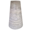 Silver Travertine Vein-cut Coffee Table Conic legs Honed (W)24