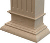 Troia Light Travertine Rectangular Italian Hand-carved Column (W)16