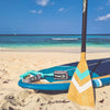 Carbon-Fiberglass Adjustable Paddle with ABS Edge  - Bamboo/Caribbean