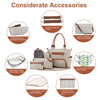 GBruno 8Pcs Baby Nappy Diaper Bags Set