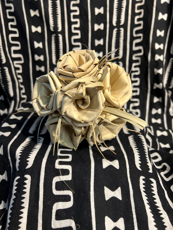 Dried Palmetto Roses  Bouquet of six (6) Charleston Roses Sweetgrass Roses Forever Roses