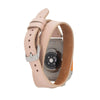 Basin Double Tour Leather Bands for Apple Watch 9, Ultra 2 and SE