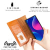 Buffalo Leather Samsung Galaxy S24 Ultra Wallet with Detachable Case