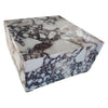 Calacatta Viola Marble Rectangular Prism Block Design Coffee Table (W)24