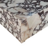 Calacatta Viola Marble Rectangular Prism Block Design Coffee Table (W)24