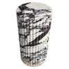 Calacatta Viola Marble Plinth Side Table Fluted Polished (W)10