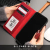Casper Leather iPhone 15 Wallet Case | Detachable MagSafe Compatible RFID Protection