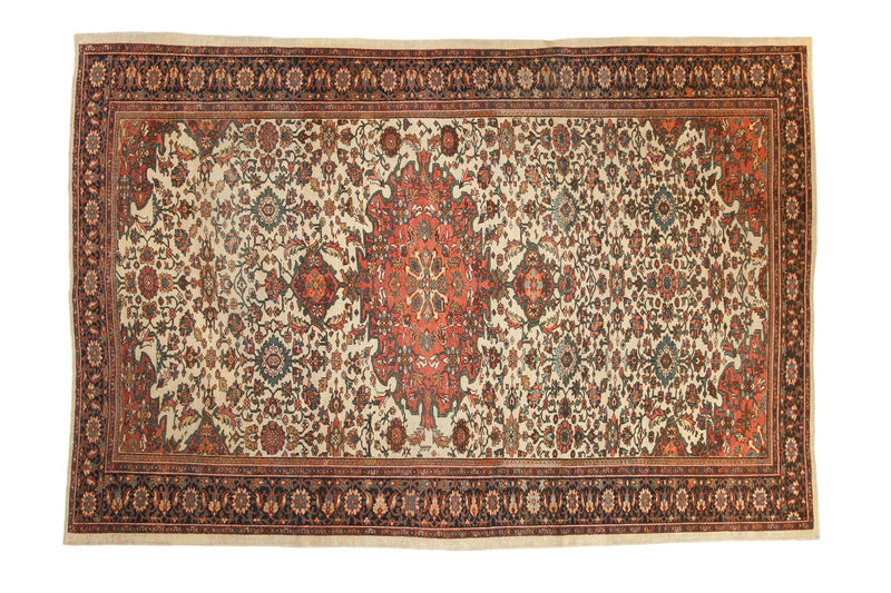 7x10 Antique Farahan Sarouk Carpet