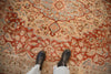 RESERVED 6.5x10.5 Vintage Distressed Tabriz Carpet
