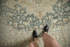 7x10.5 Vintage Distressed Tabriz Carpet