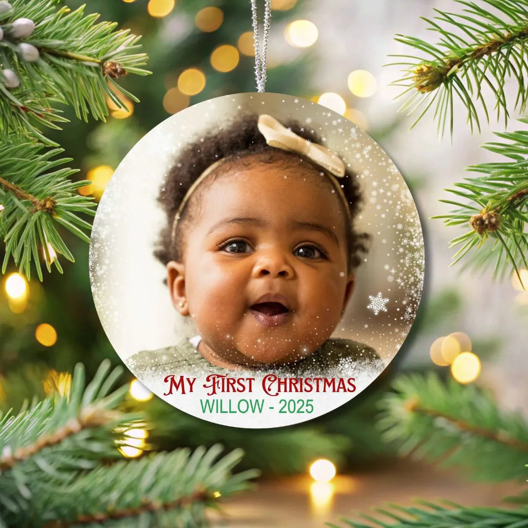 Personalized Baby's First Christmas Ornament