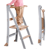 Learning Tower: Foldable Step Stool for Toddlers - Gray