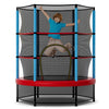 Kids Trampoline Recreational Bounce Jumper with Safety Enclosure Net-Navy