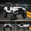 12V Kids Remote Control Riding Truck Car with LED Lights-White