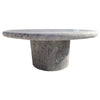 Silver Travertine Vein-cut Round Honed 2