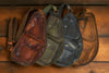 Bovine Leather Slim Sling - Olive