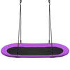 60 Inch Saucer Surf Outdoor Adjustable Swing Set-Purple