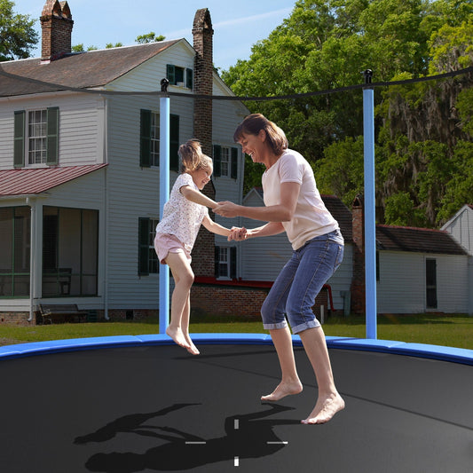 Outdoor Trampoline with Safety Closure Net-12 ft