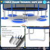 12/14/15/16 Feet Outdoor Recreational Trampoline with Enclosure Net-12 ft