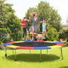 12 Feet Waterproof and Tear-Resistant Universal Trampoline Safety Pad Spring Cover-Multicolor
