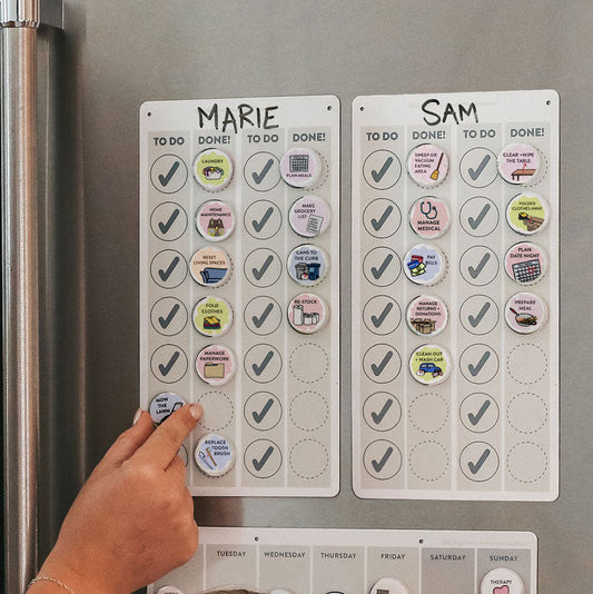 Adult Chore Charts for Couples or Roommates to Divide Labor