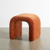 Waterfall Stool in Burnt Orange Velvet (W)19.5