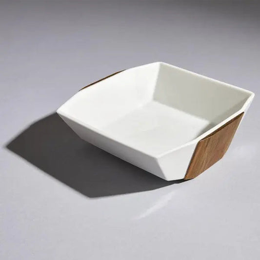 Zogan Bowl - Fusion of Porcelain and Walnut